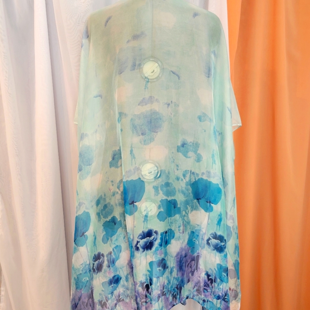 Sheer Floral Kimono/Topper
